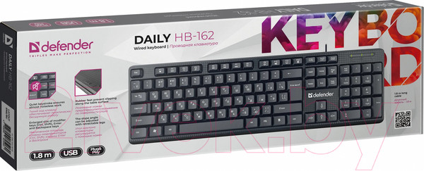 Изображение товара Клавиатура Defender Daily HB-162 / 45162