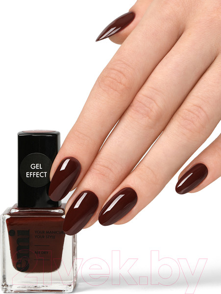 Изображение товара Лак для ногтей E.Mi Ультрастойкий Gel Effect Роковая сиена №176 (9мл)