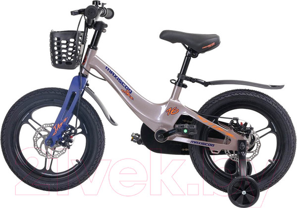 Изображение товара Детский велосипед Maxiscoo Jazz Pro 16 2024 / MSC-J1635P (серый жемчуг)