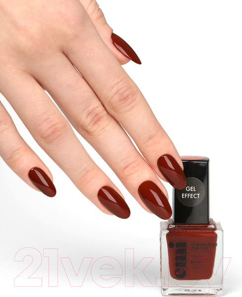 Изображение товара Лак для ногтей E.Mi Ультрастойкий Gel Effect Рубиновая рулетка №174 (9мл)