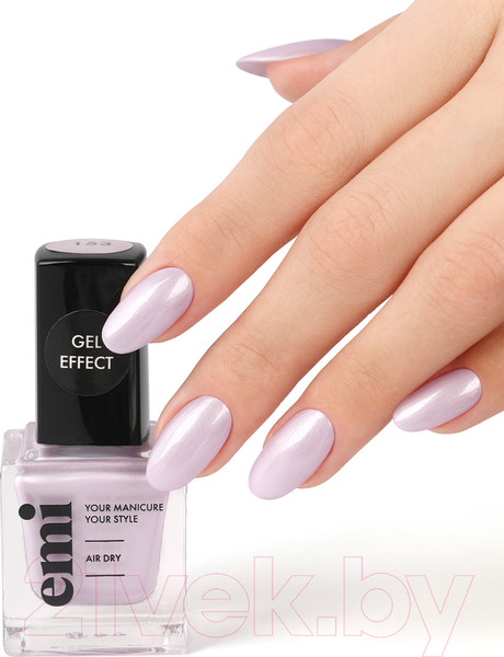 Изображение товара Лак для ногтей E.Mi Ультрастойкий Gel Effect Фарфоровые облака №153 (9мл)