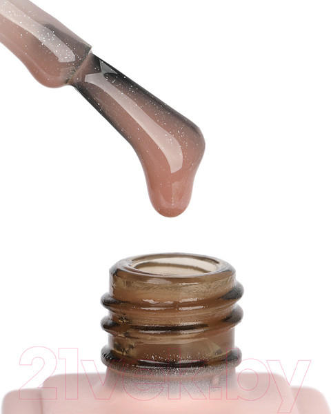 Изображение товара База для гель-лака E.Mi E.MiLac Base Gel Мерцающий бежевый №14 (9мл)