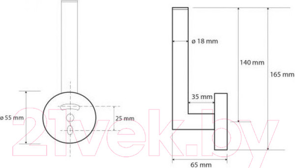 Изображение товара Держатель для туалетной бумаги Bemeta Sablo 160112030 (золото матовое)