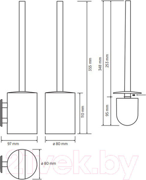 Изображение товара Ершик для унитаза Bemeta Easy 163113061
