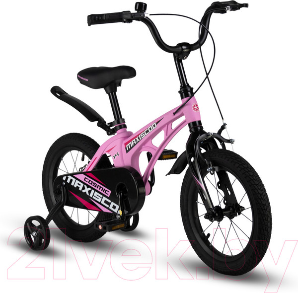 Изображение товара Детский велосипед Maxiscoo Cosmic Стандарт Плюс 14 2024 / MSC-C1431 (розовый матовый)