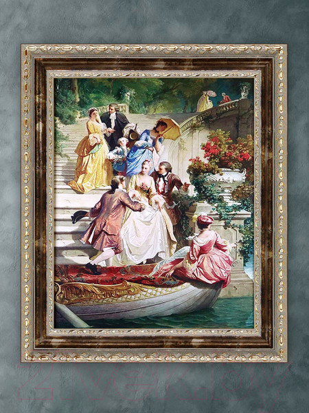 Изображение товара Картина Декарт Свидание на лестнице 8Л3817 (в раме)