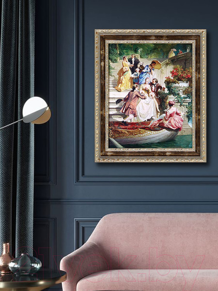 Изображение товара Картина Декарт Свидание на лестнице 8Л3817 (в раме)