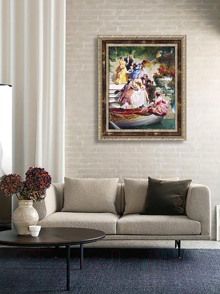 Изображение товара Картина Декарт Свидание на лестнице 8Л3817 (в раме)