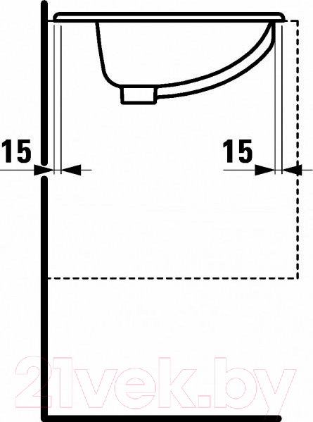 Изображение товара Умывальник Laufen 8117724000001+0510OT25K7