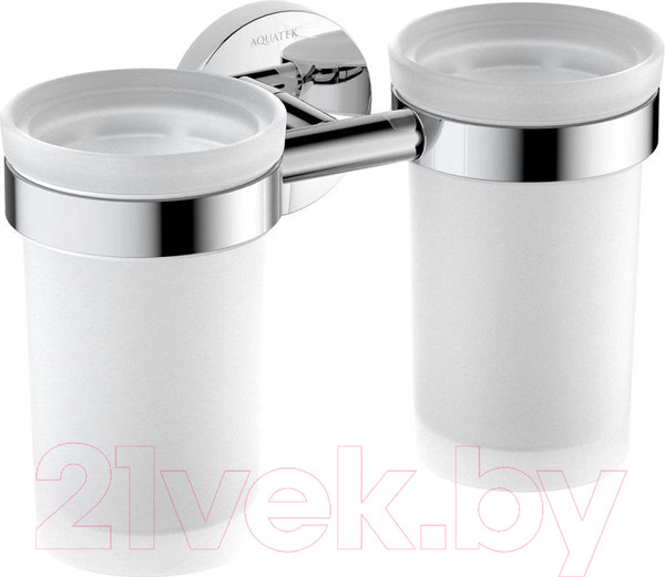 Изображение товара Набор стаканов для зубной щетки и пасты Aquatek Европа AQ4117CR