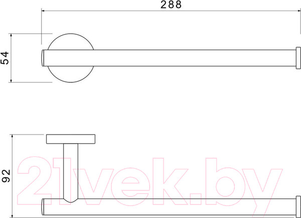 Изображение товара Держатель для полотенца Aquatek Оберон AQ4219CR