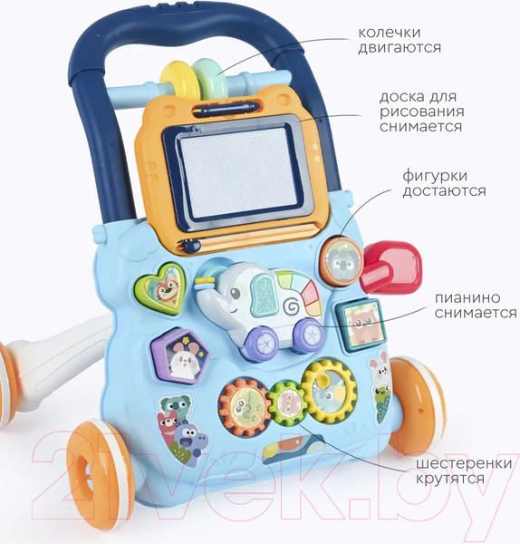 Изображение товара Ходунки-каталка Tomix Elephant / HE0810 (Blue)