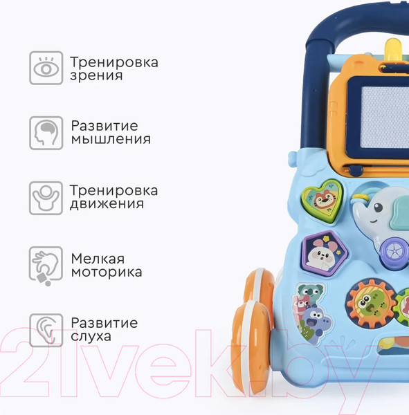 Изображение товара Ходунки-каталка Tomix Elephant / HE0810 (Blue)