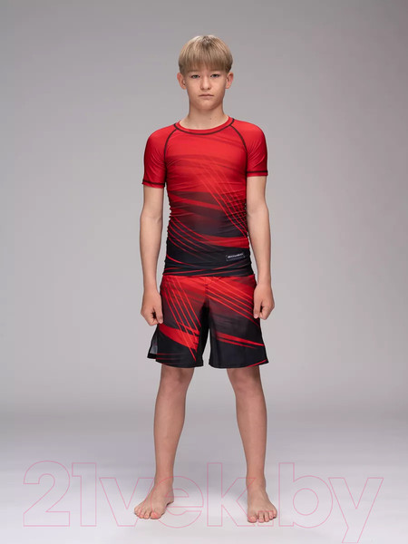 Изображение товара Шорты для единоборств BoyBo Challenger детские для ММА (3XL, red)