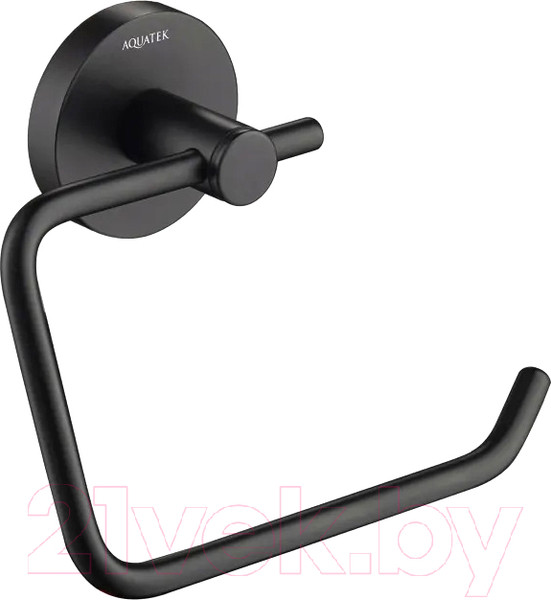 Изображение товара Держатель для туалетной бумаги Aquatek Европа AQ4118MB (черный матовый)