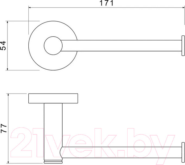 Изображение товара Держатель для туалетной бумаги Aquatek Европа AQ4108CR