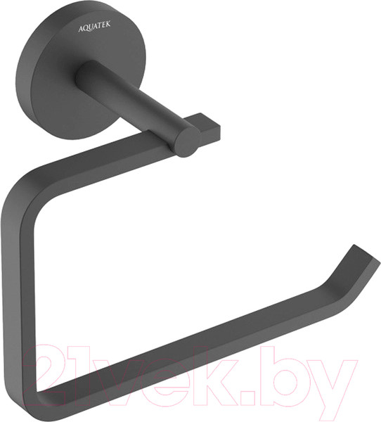 Изображение товара Держатель для туалетной бумаги Aquatek Бетта AQ4608MB (черный матовый)