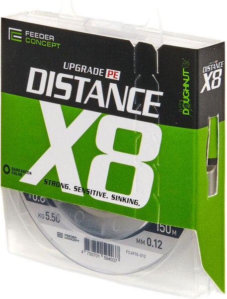Изображение товара Леска плетеная Feeder Concept Distance х8 Braid Dark Green 150/010 / FC4910-010