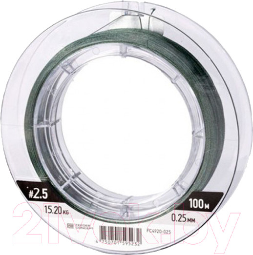 Изображение товара Леска плетеная Feeder Concept Flat Method х8 Shock Leader Dark Green 100/025 / FC4920-025