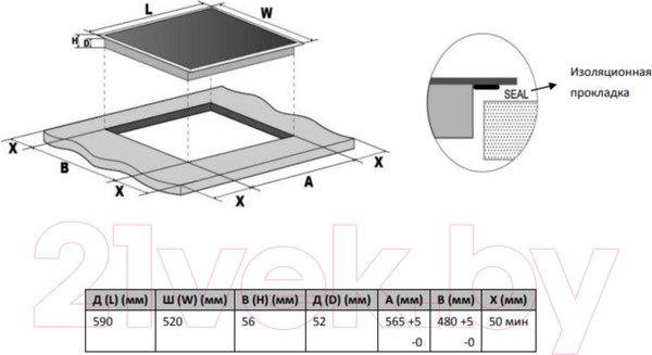 Изображение товара Индукционная варочная панель Akpo PIA 60 941 23 FZ-2 BL