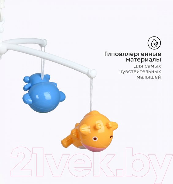 Изображение товара Мобиль на кроватку Tomix Animals / HE0301 (белый)