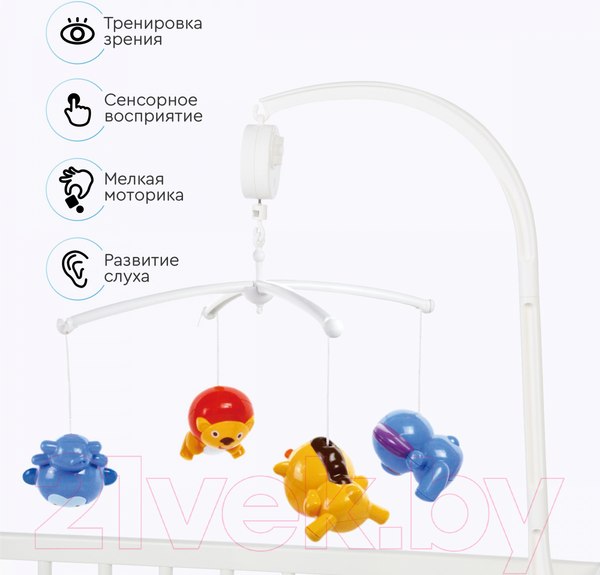 Изображение товара Мобиль на кроватку Tomix Animals / HE0301 (белый)