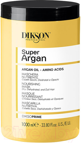 Изображение товара Маска для волос Dikson DiksoPrime Super Argan Nourishing питательная для сухих волос (1л)