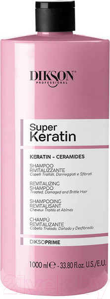 Изображение товара Шампунь для волос Dikson Revitalizing восстанавливающий с кератином и керамидами (1л)