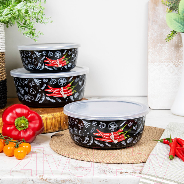 Изображение товара Набор мисок Appetite Chilli 1DM47PL (3шт)