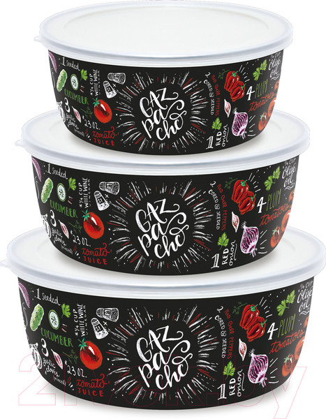 Изображение товара Набор мисок Appetite Gazpacho 1DM47PL (3шт)