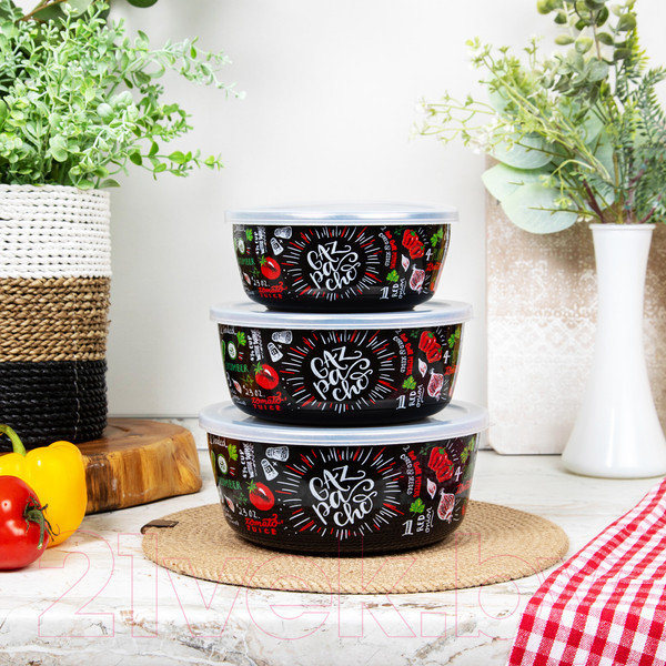 Изображение товара Набор мисок Appetite Gazpacho 1DM47PL (3шт)