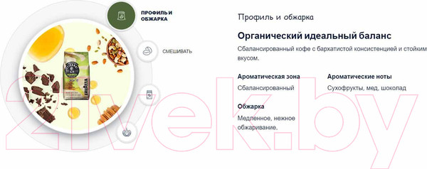 Изображение товара Кофе в зернах Lavazza La Reserva de Tierra Humeco Bio-Organic Espresso Blend (1кг)