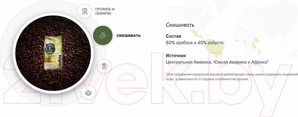 Изображение товара Кофе в зернах Lavazza La Reserva de Tierra Humeco Bio-Organic Espresso Blend (1кг)