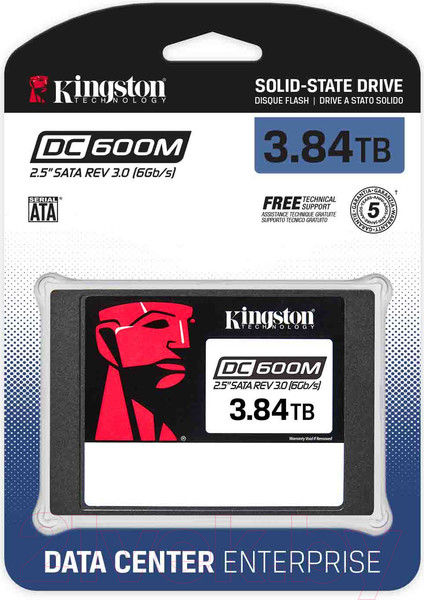 Изображение товара SSD диск Kingston DC600M 3.84TB (SEDC600M/3840G)