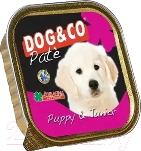 Изображение товара Влажный корм для собак Adragna Dog&Co Puppy&Junior паштет (150г)