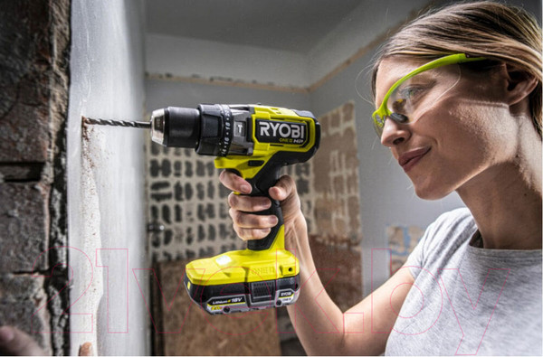 Изображение товара Аккумуляторная дрель-шуруповерт Ryobi One + RPD18X-2C52S / 5133005527