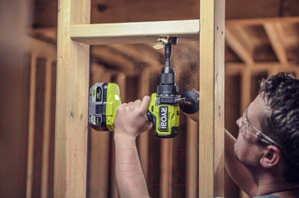 Изображение товара Аккумуляторная дрель-шуруповерт Ryobi One + RPD18X-2C52S / 5133005527