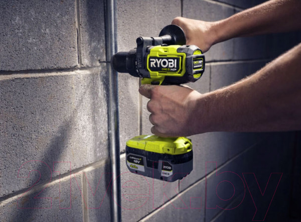 Изображение товара Аккумуляторная дрель-шуруповерт Ryobi One + RPD18X-2C52S / 5133005527