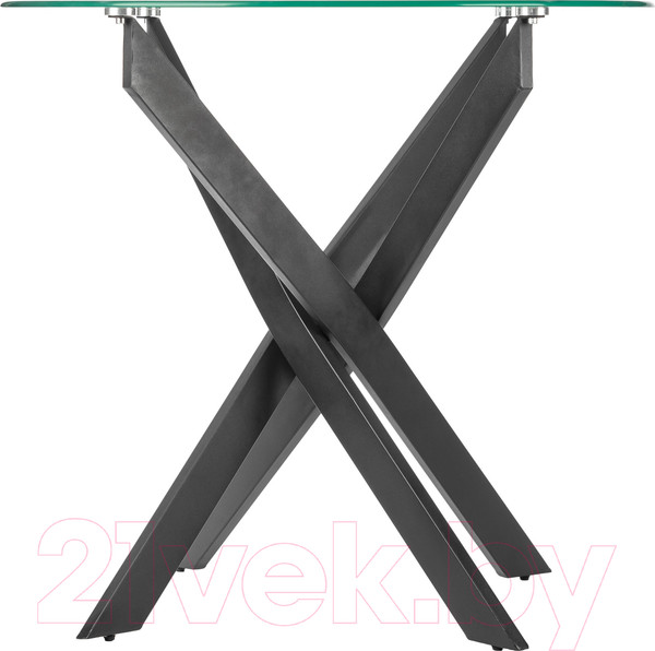 Изображение товара Обеденный стол Mio Tesoro Астро Ф80 (стекло/черный)