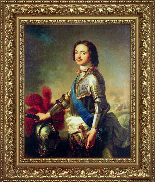 Изображение товара Картина Декарт Портрет Петра Первого 8Л3777 (в раме)