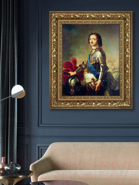 Изображение товара Картина Декарт Портрет Петра Первого 8Л3777 (в раме)