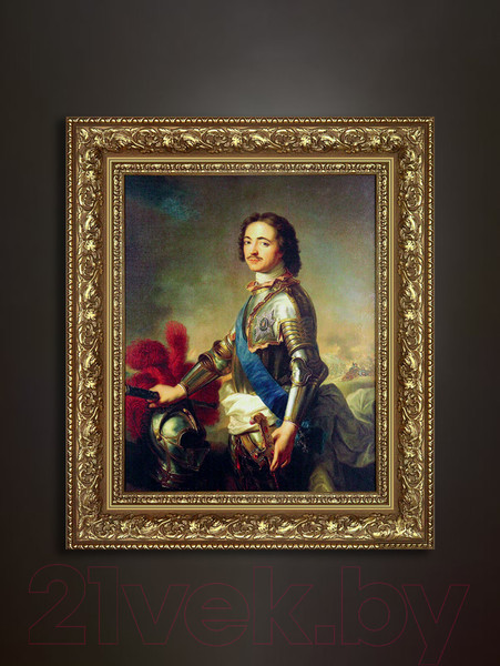 Изображение товара Картина Декарт Портрет Петра Первого 8Л3777 (в раме)