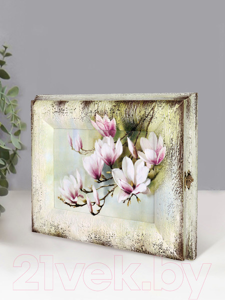 Изображение товара Ключница настенная Декарт Ветка магнолии 8Л3383