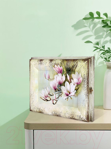 Изображение товара Ключница настенная Декарт Ветка магнолии 8Л3383