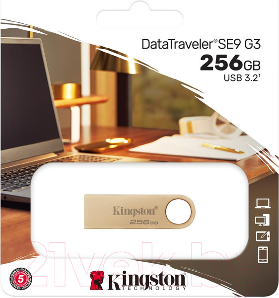 Изображение товара USB flash накопитель Kingston DataTraveler SE9 G3 256GB (DTSE9G3/256GB)