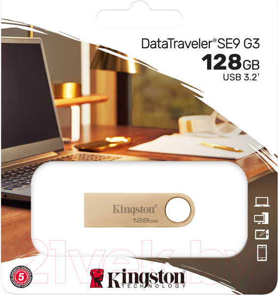 Изображение товара USB flash накопитель Kingston DataTraveler SE9 G3 128GB (DTSE9G3/128)