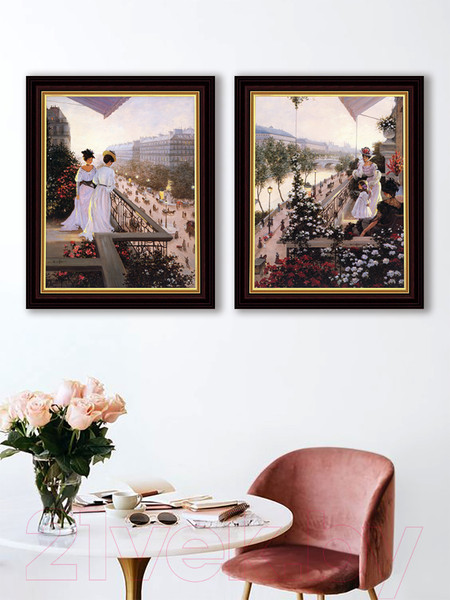 Изображение товара Картина Декарт Прогулки по Парижу 8Л0775 (в раме)