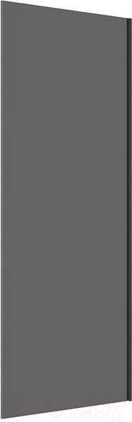 Изображение товара Стеклянная шторка для ванны Teymi Timo S 60x140 / T00272 (тонированное стекло/черный хром)