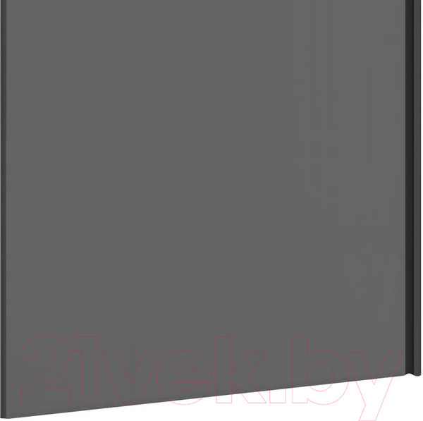 Изображение товара Стеклянная шторка для ванны Teymi Timo S 60x140 / T00272 (тонированное стекло/черный хром)