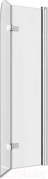 Изображение товара Стеклянная шторка для ванны Teymi Anni 80x140 / T00276 (прозрачное стекло/хром)